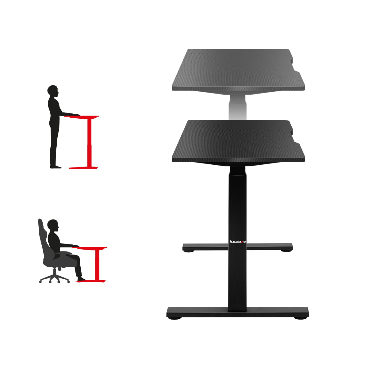 Biurko Elektryczne Huzaro Hero 8.0 Black