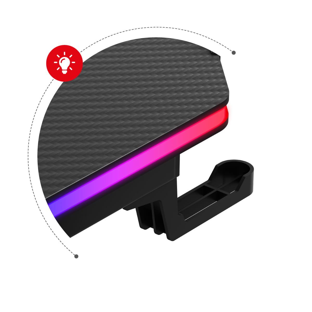 Гейминг бюро Huzaro Hero 4.8 RGB 160 см