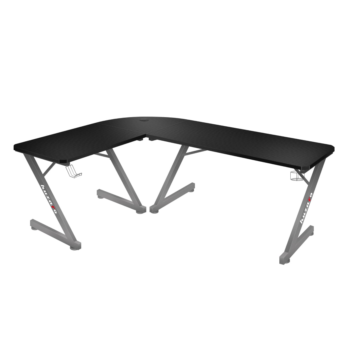 Biurko Gamingowe Huzaro Hero 7.0 Grey 154 cm