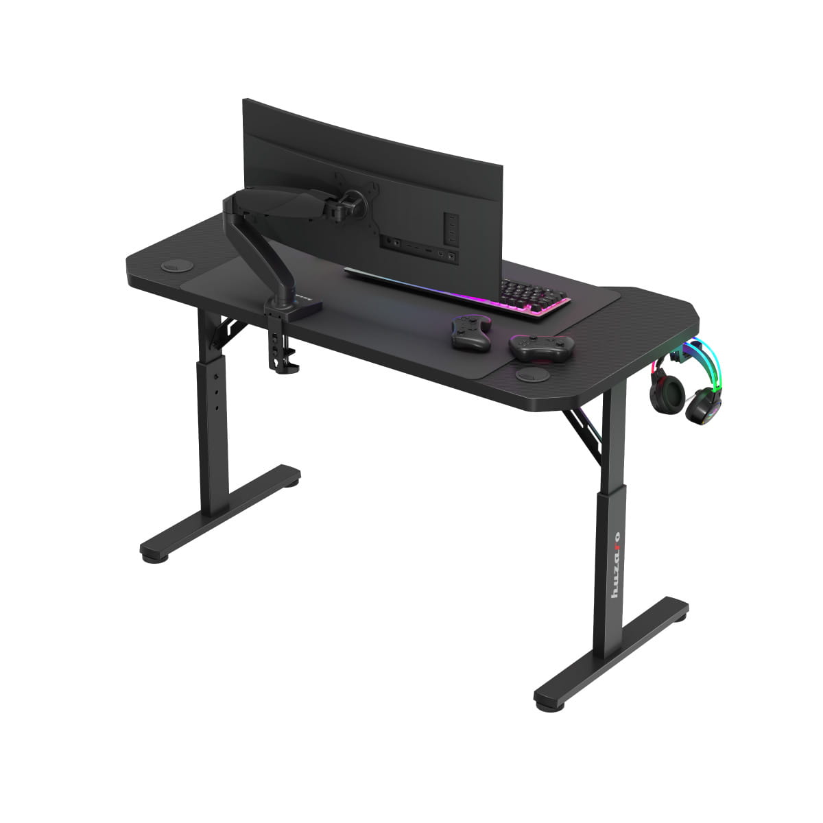 Huzaro Hero 2.6 Black 120 cm-es gamer íróasztal