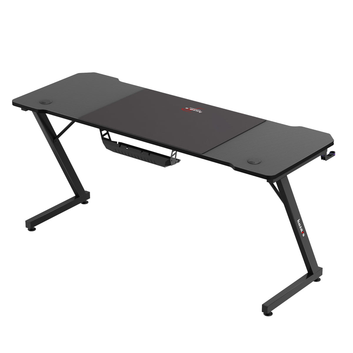 Huzaro Hero 4.8 Black 160 cm-es gamer íróasztal