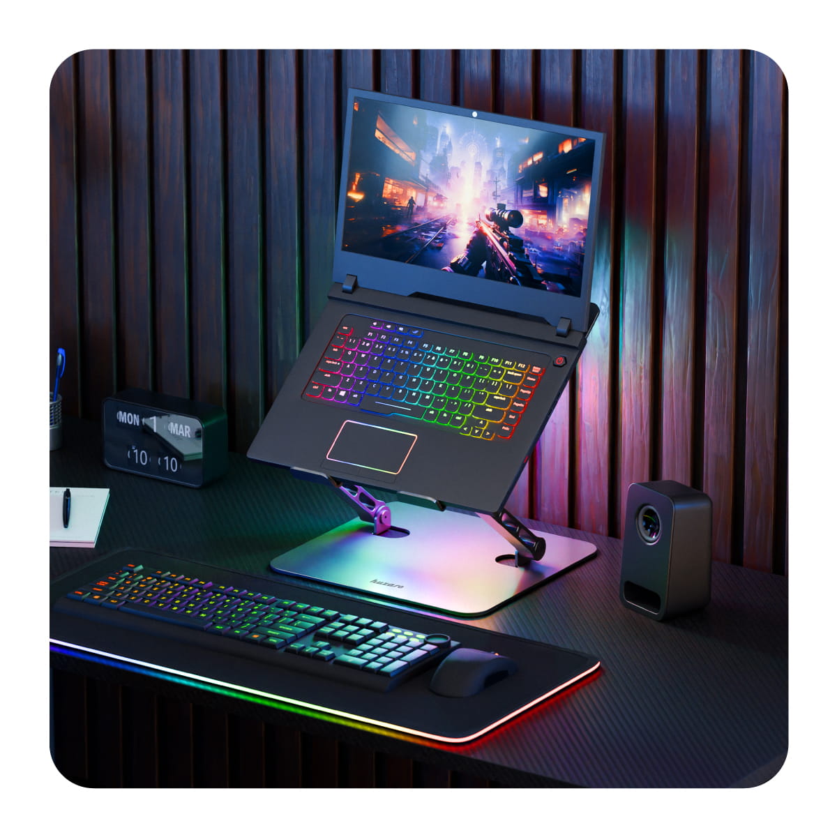 Huzaro Hold 4.0 RGB laptop-hűtőállvány