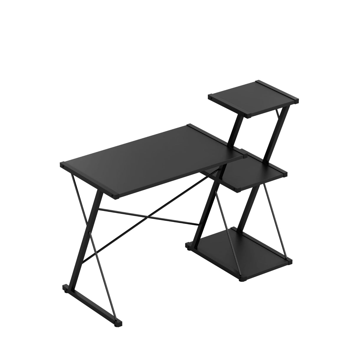 Работно бюро с рафтове Mark Adler Leader 3.5 Black 116 см