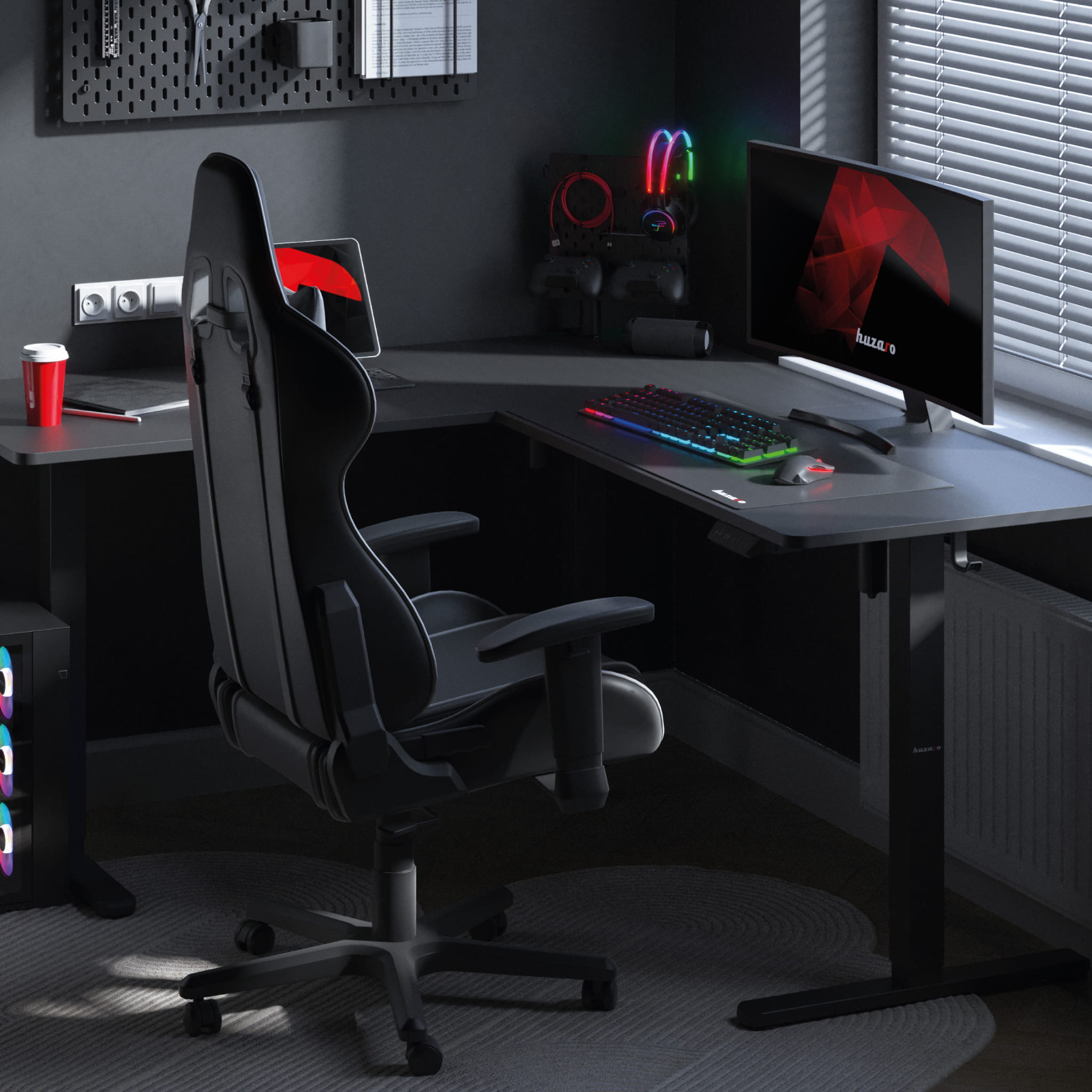 Biurko Narożne Elektryczne Huzaro Hero 9.5 160 cm