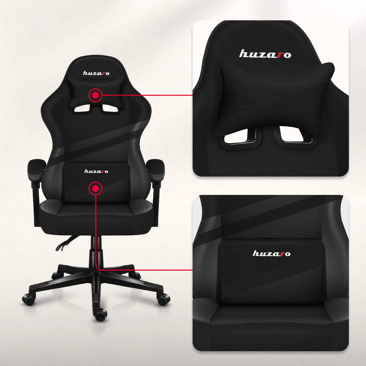 Гейминг стол HUZARO FORCE 4.4 Carbon