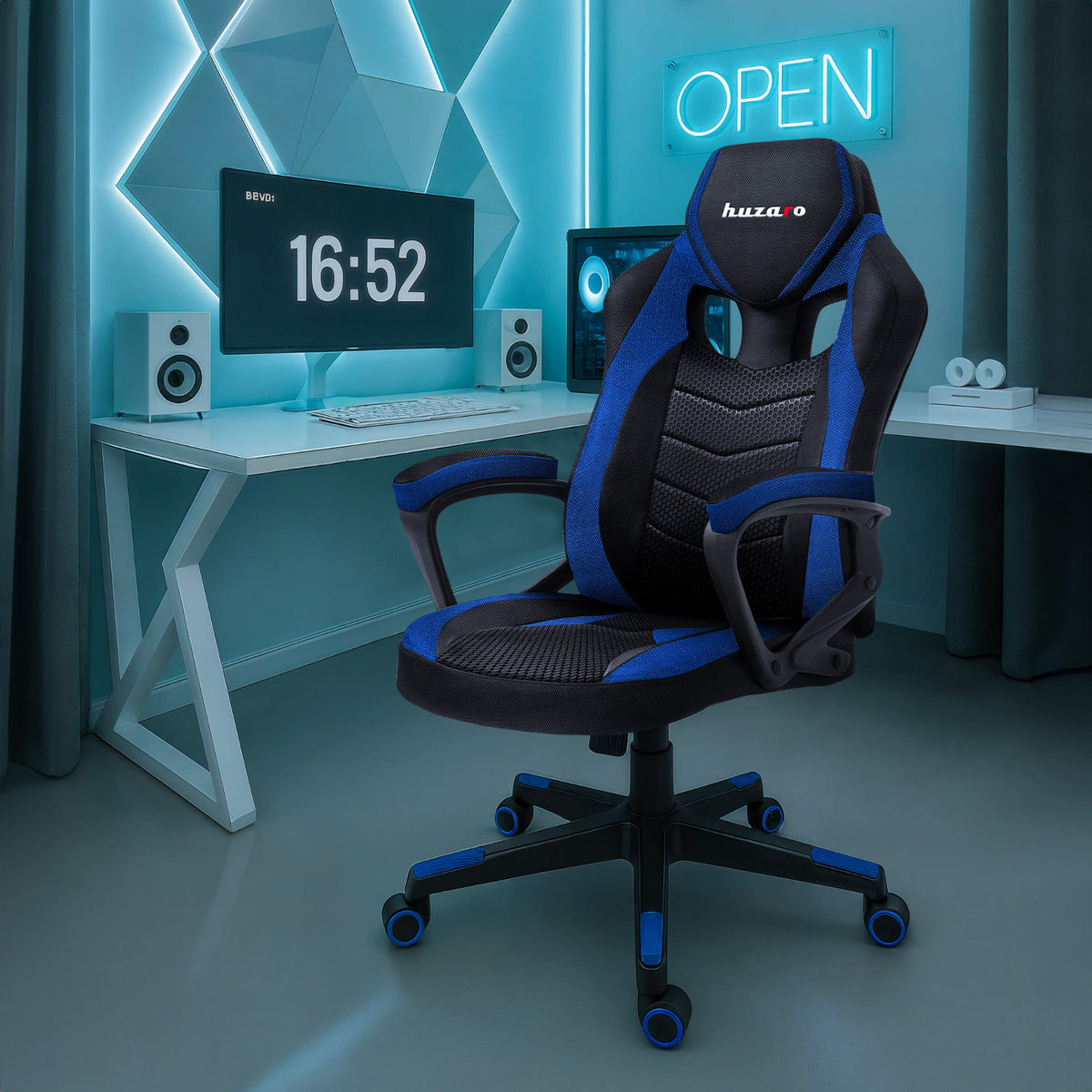 Гейминг стол HUZARO FORCE 2.5 Blue Mesh