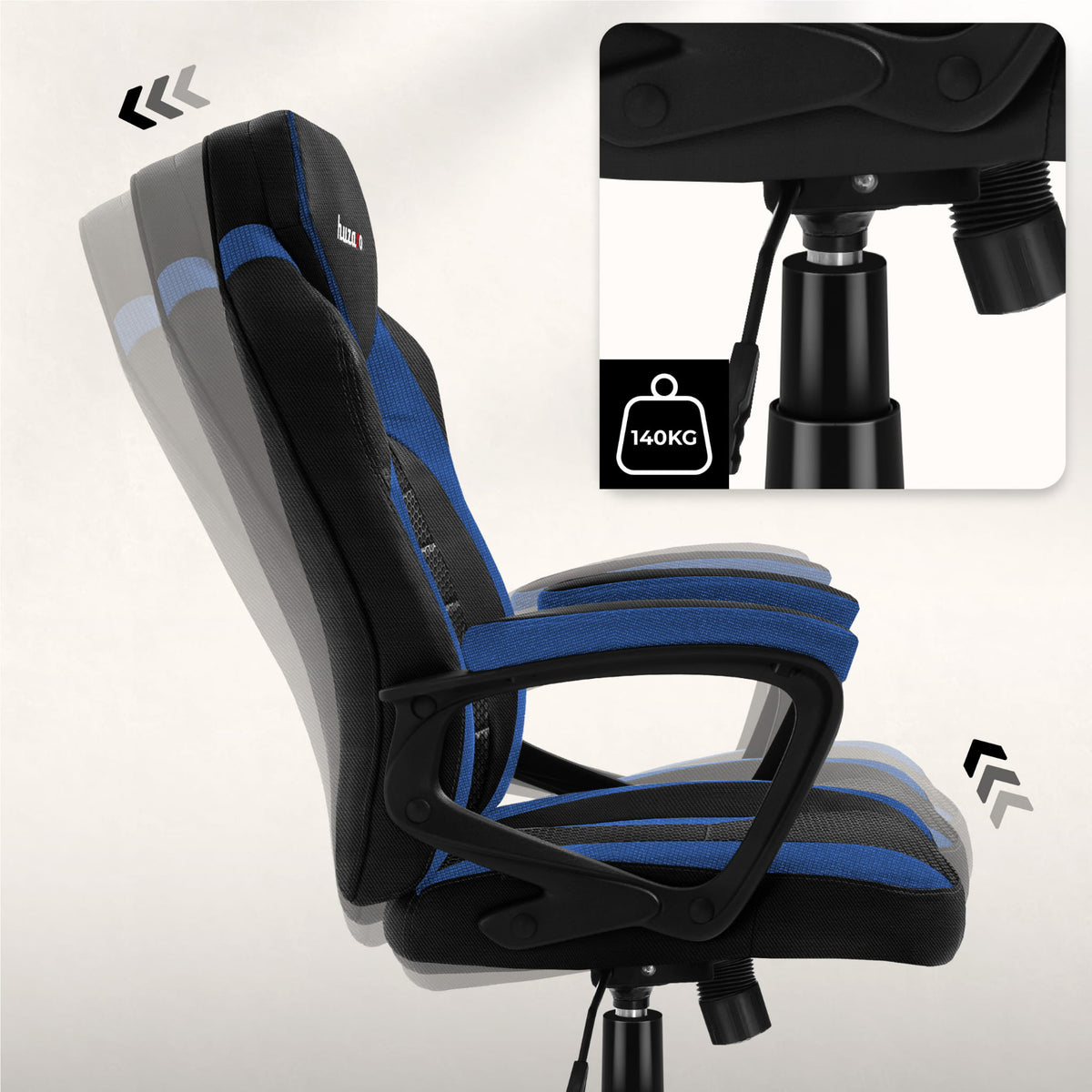 Гейминг стол HUZARO FORCE 2.5 Blue Mesh