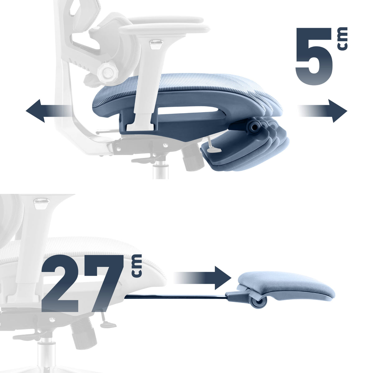 Mark Adler Expert 8.7 szürke hálós ergonómikus szék