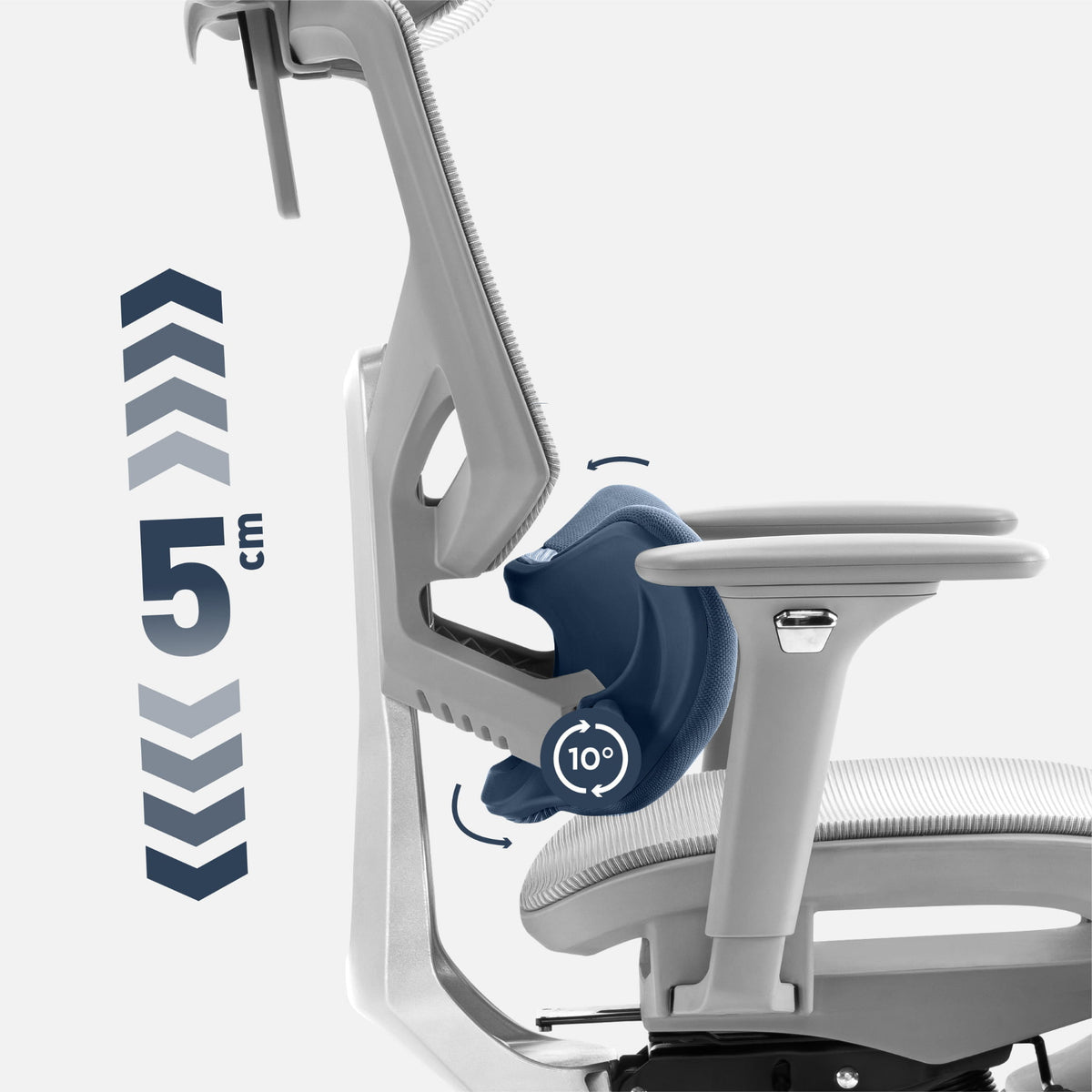 Mark Adler Expert 8.7 szürke hálós ergonómikus szék