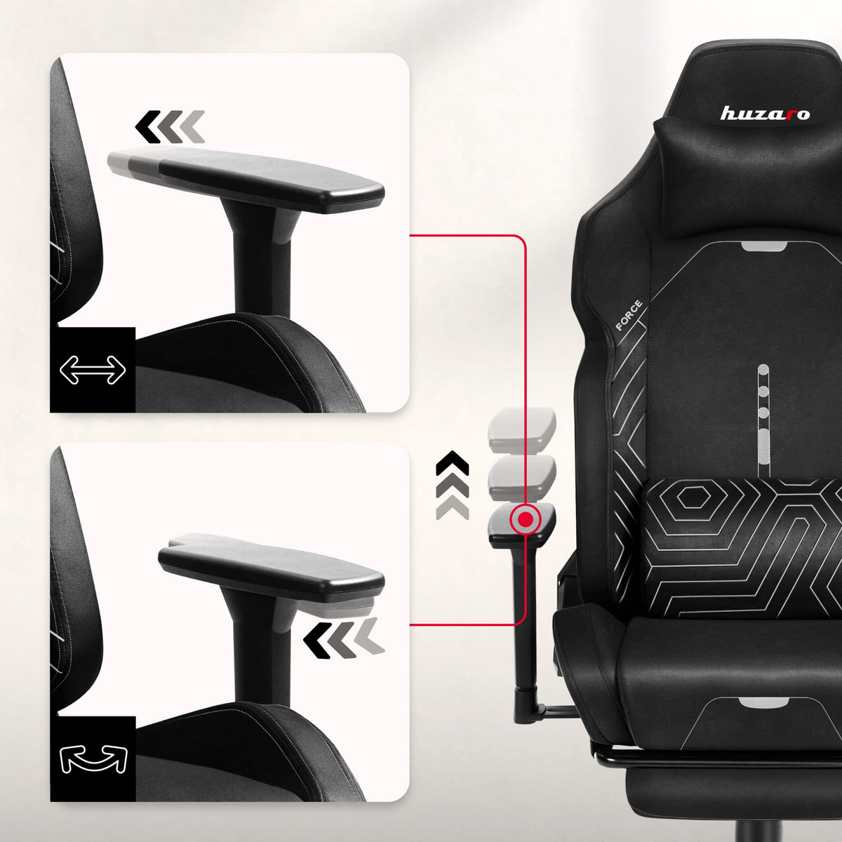Гейминг стол HUZARO FORCE 8.1 Black