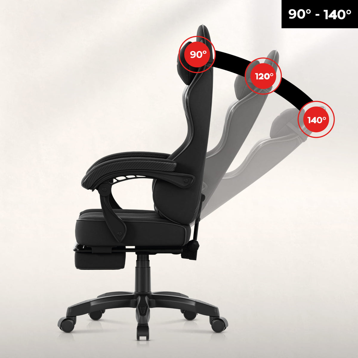 Huzaro Force 3.7 Carbon Black gamer szék