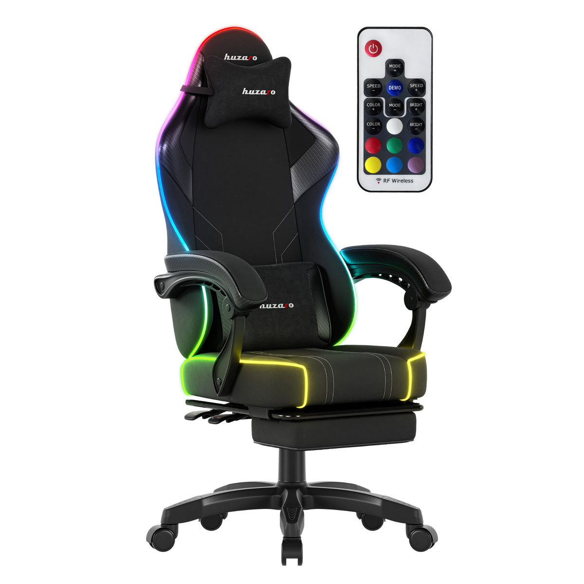 Гейминг стол Huzaro Force 3.7 RGB Black