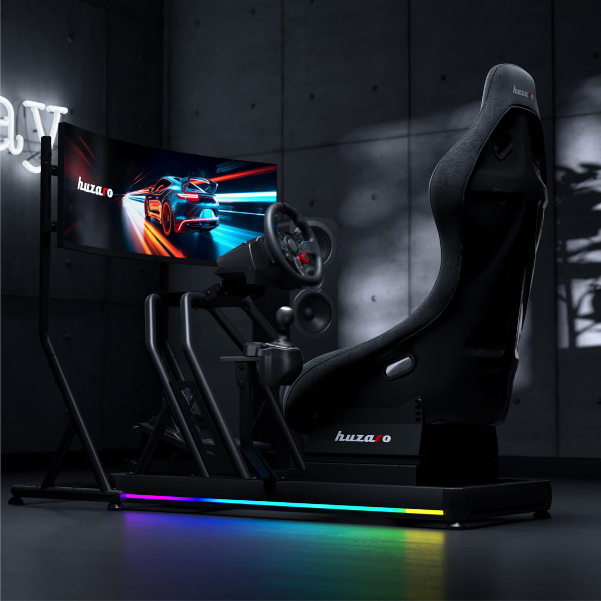 Стойка за телевизор Huzaro Speed 9.1 за симулационни състезания