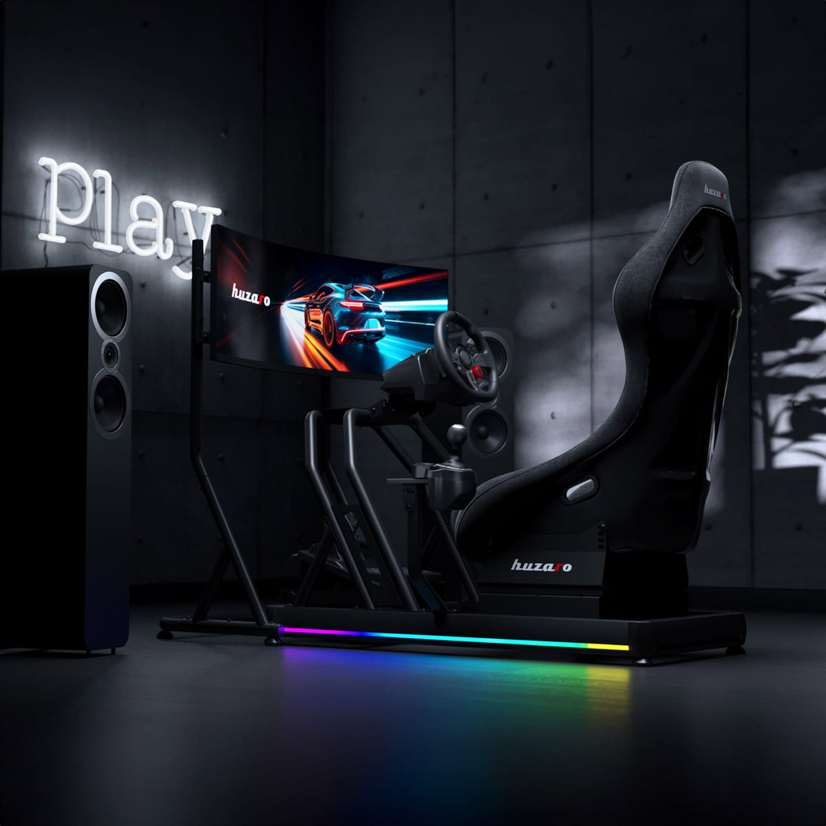 Състезателна кабина Huzaro Speed 9.0 за симулационни състезания