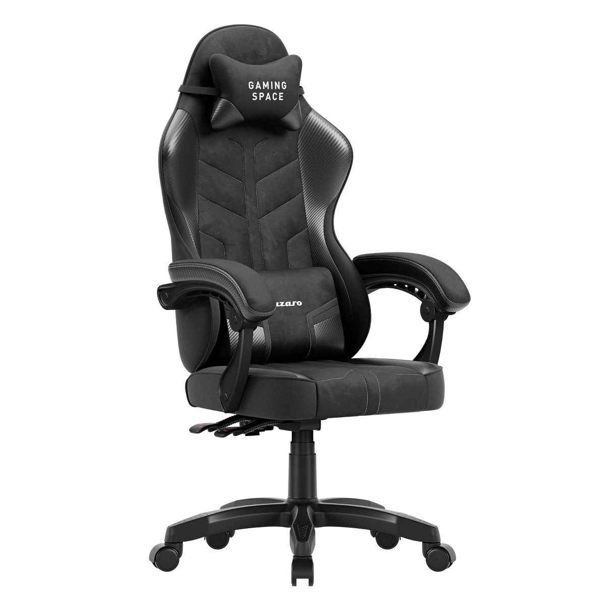 Гейминг стол от велур Huzaro Force 2.7 Black Carbon