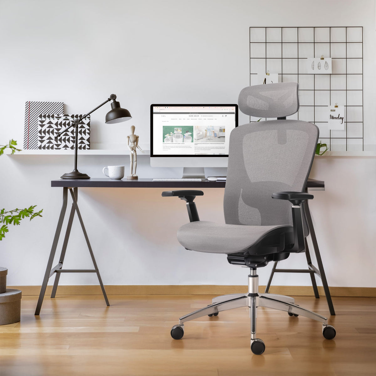 Ергономично кресло Mark Adler Expert 5.3 Grey Mesh