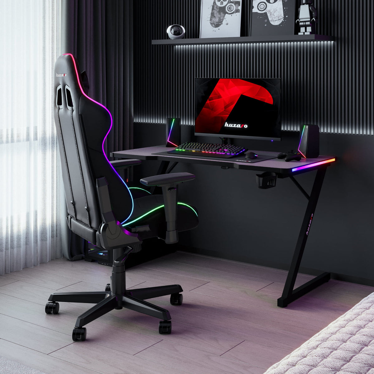 Гейминг бюро Huzaro Hero 2.5 RGB LED 120 см
