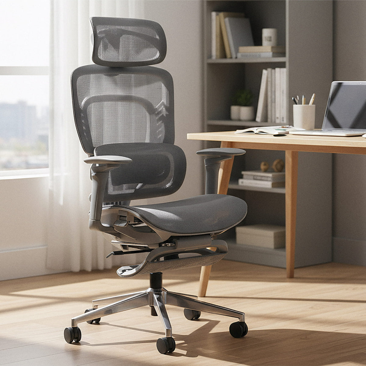 Офисно кресло с масаж Mark Adler Visioner 8.3 Grey