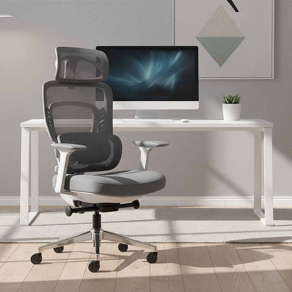 Офисно кресло с масаж Mark Adler Visioner 6.1 Grey