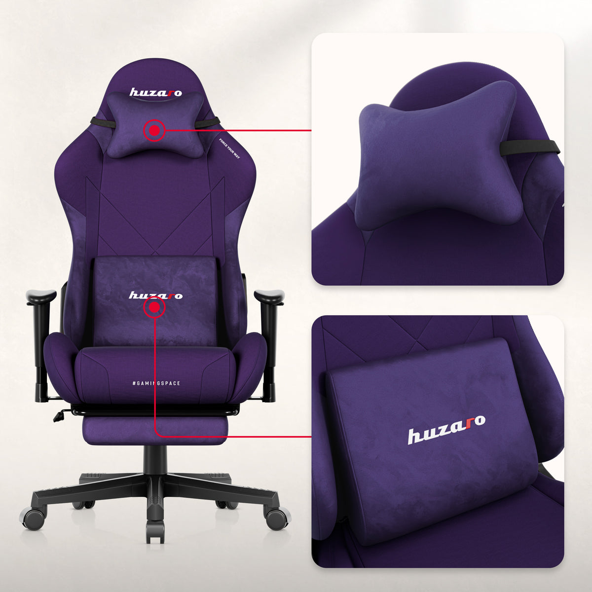 Huzaro Force 5.7 Purple gamer szék