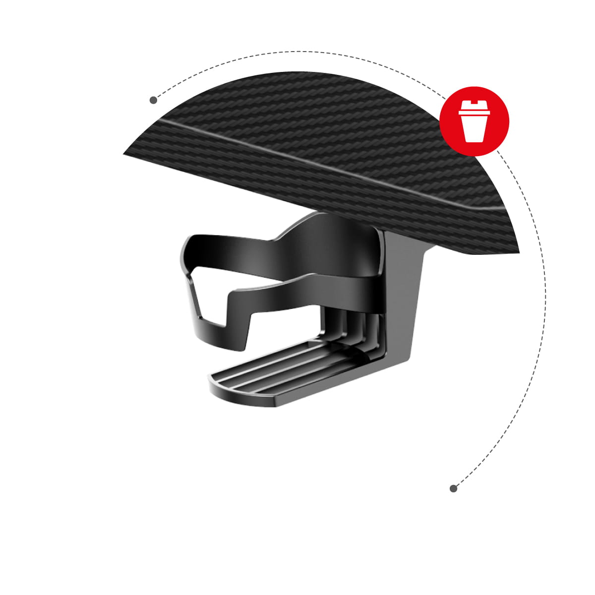 Biurko Gamingowe Huzaro Hero 2.8 Black 140 cm