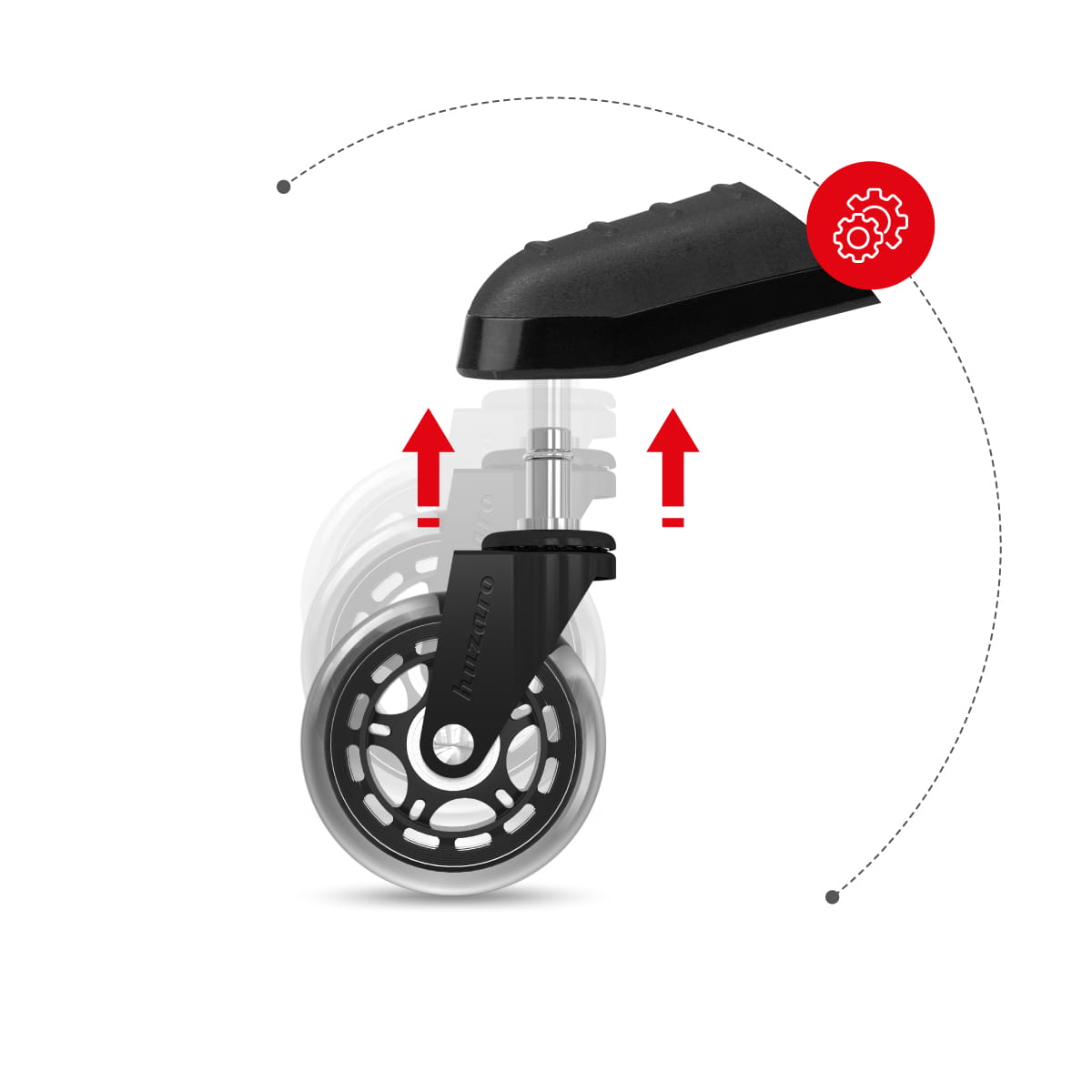 Колелца за стол Casters 2.0 Black