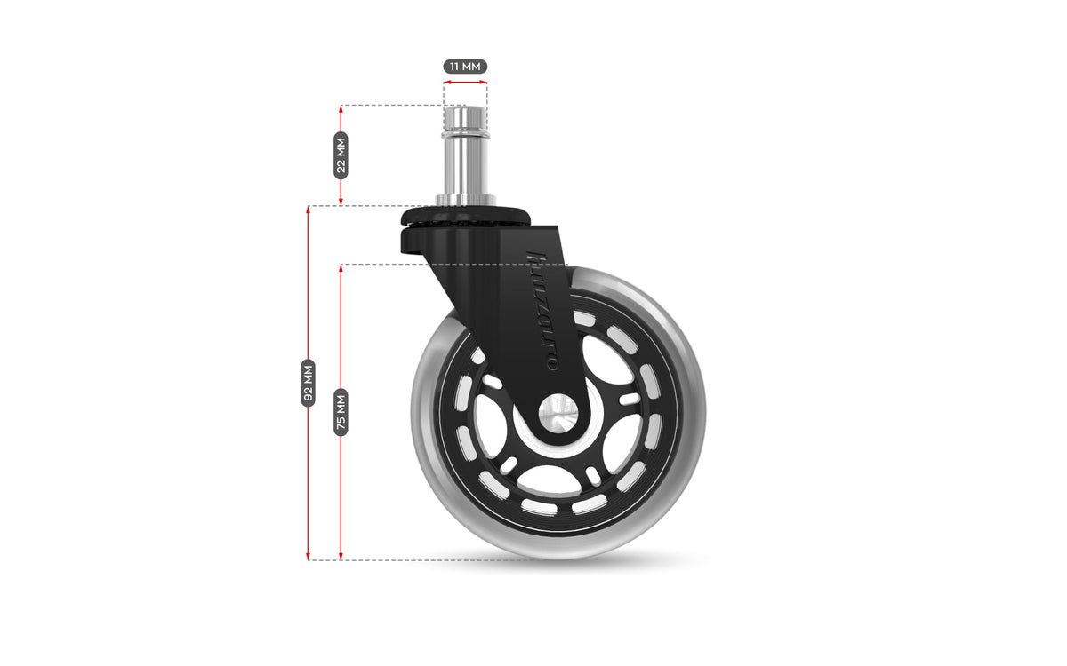 Колелца за стол Casters 2.0 Black