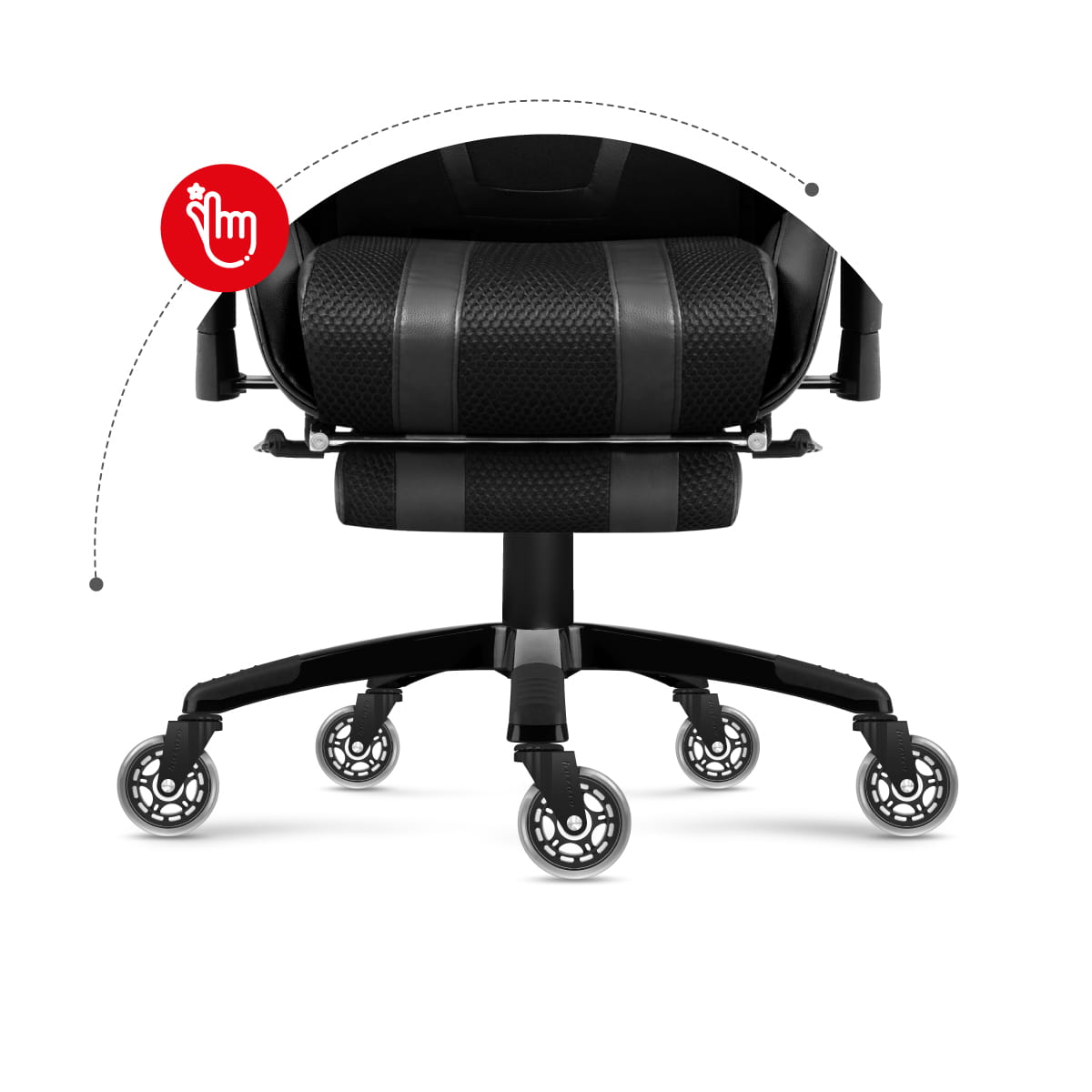 Колелца за стол Casters 2.0 Black