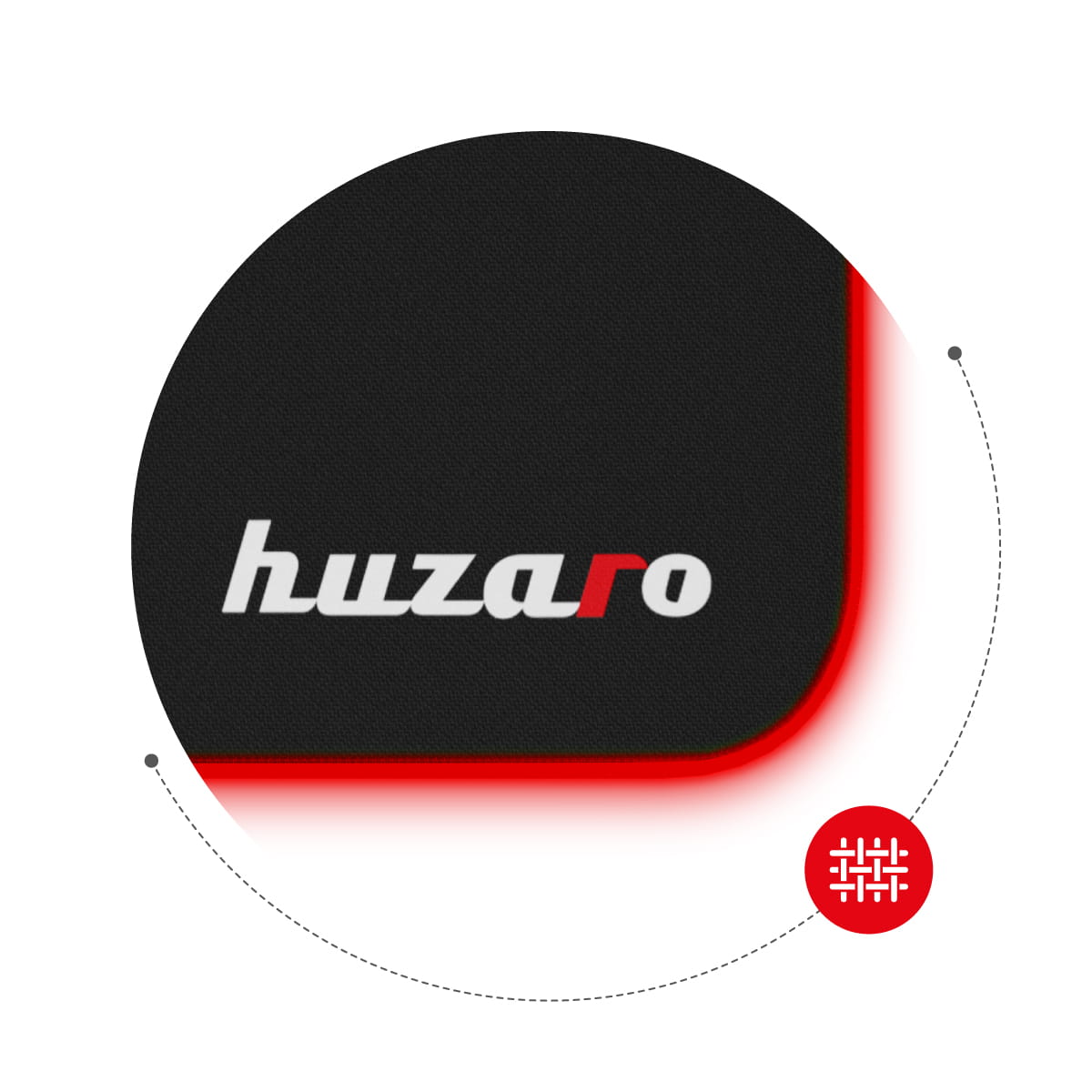 Геймърска подложка Huzaro RGB Design