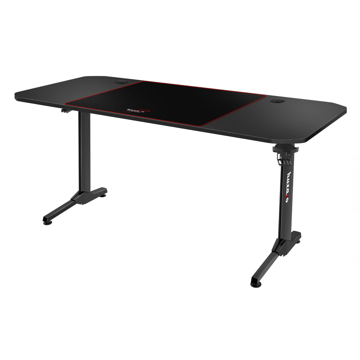 Huzaro Hero 4.7 Black 160 cm-es gamer íróasztal