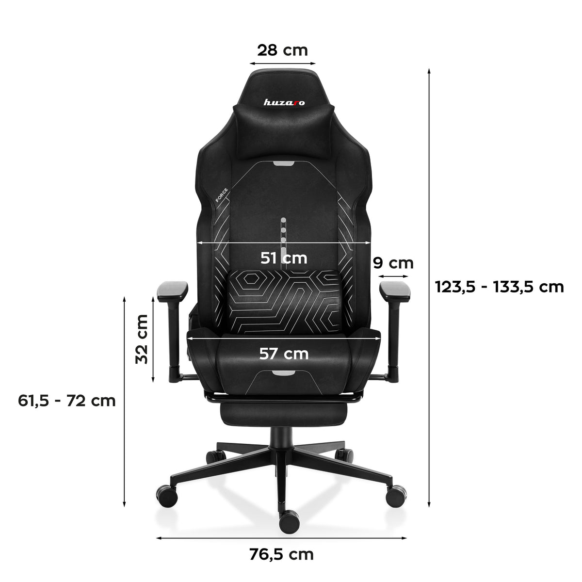 Гейминг стол HUZARO FORCE 8.1 Black