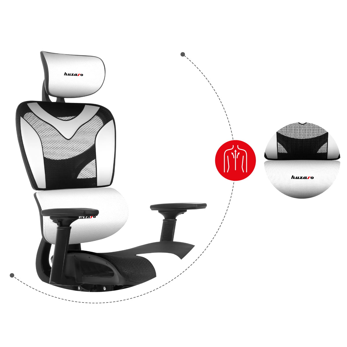 Fotel Gamingowy Huzaro Combat 8.0 White