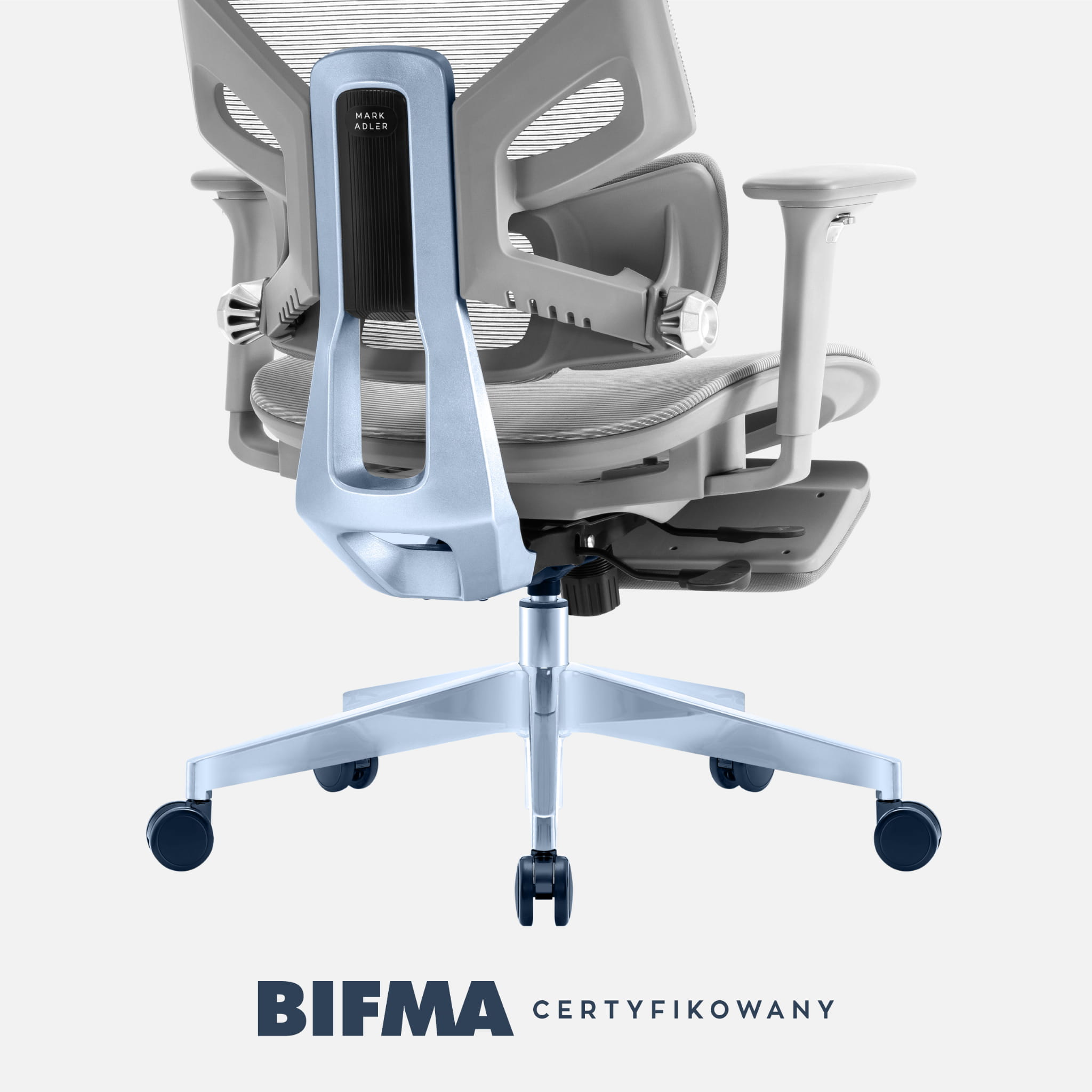 Fotel ergonomiczny Mark Adler Expert 8.7 Grey Mesh