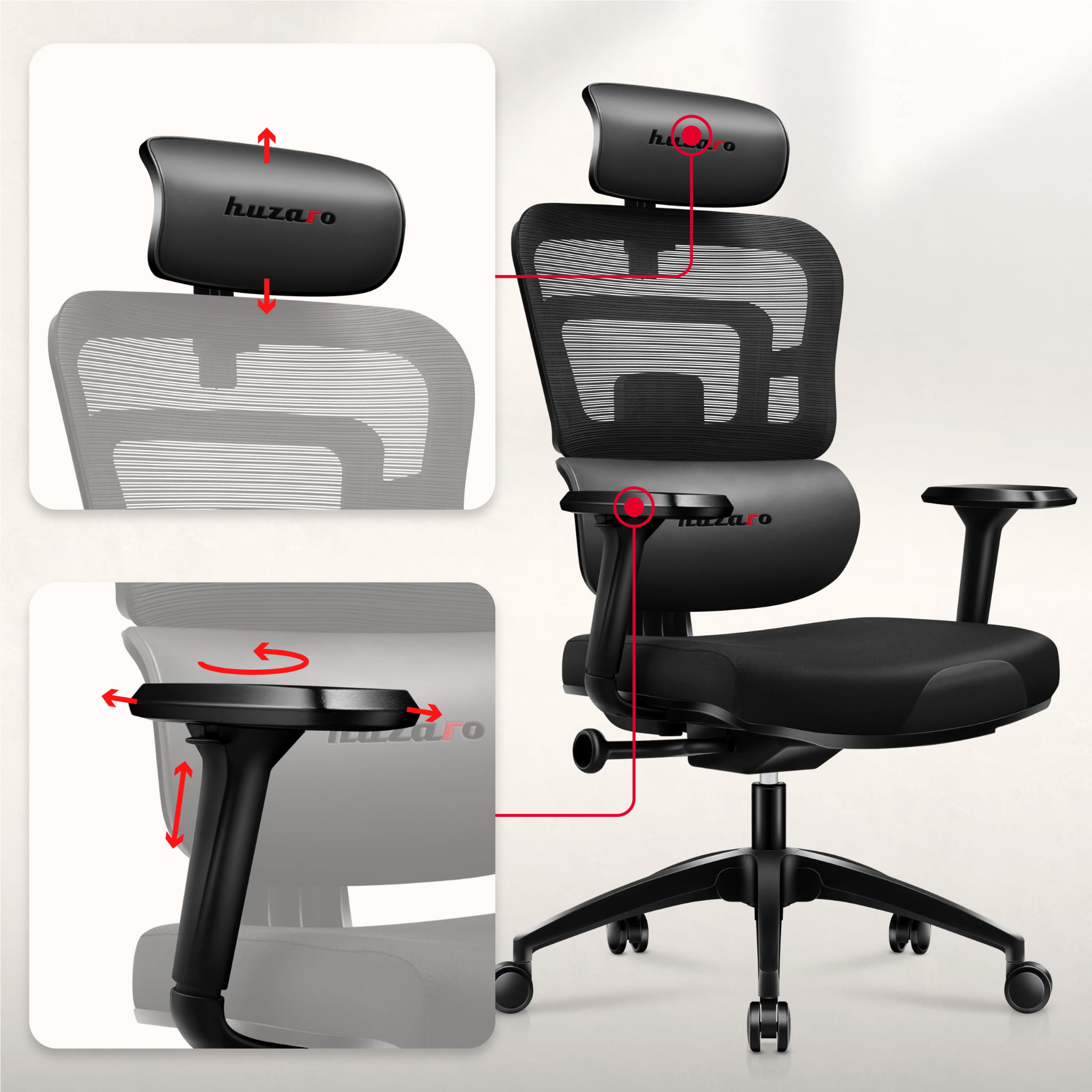 Fotel Gamingowy Huzaro Combat 7.0 Black