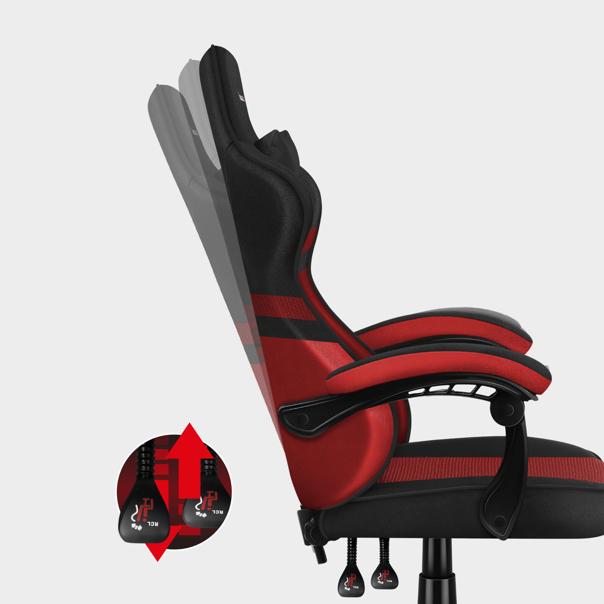 Fotel Gamingowy HUZARO FORCE 4.4  Red Mesh