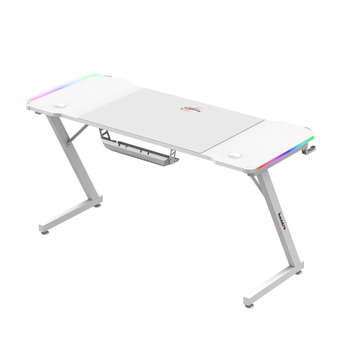 Biurko gamingowe Huzaro Hero 3.3 White RGB 140 cm