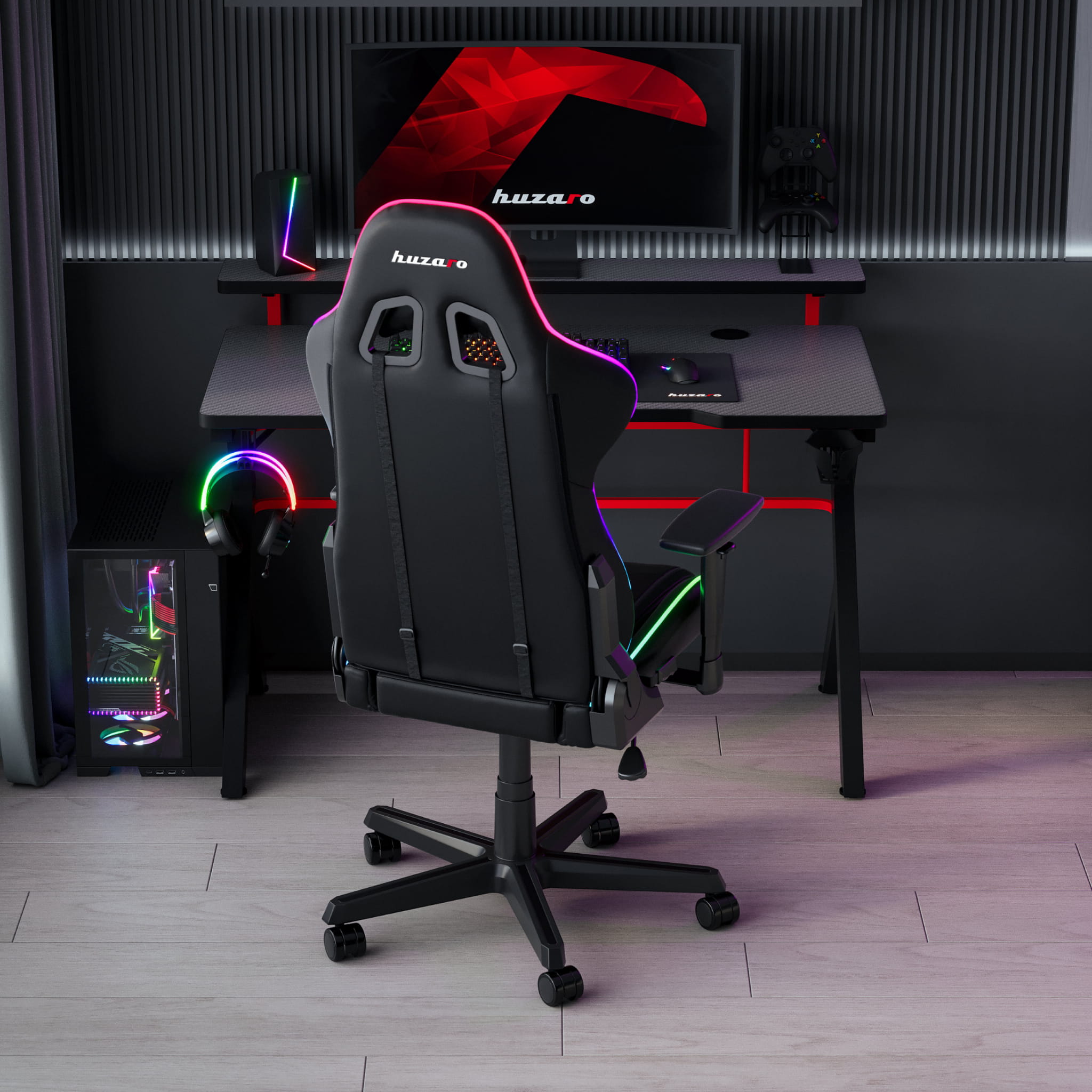 Biurko Gamingowe Huzaro Hero 5.0 Red 120 cm