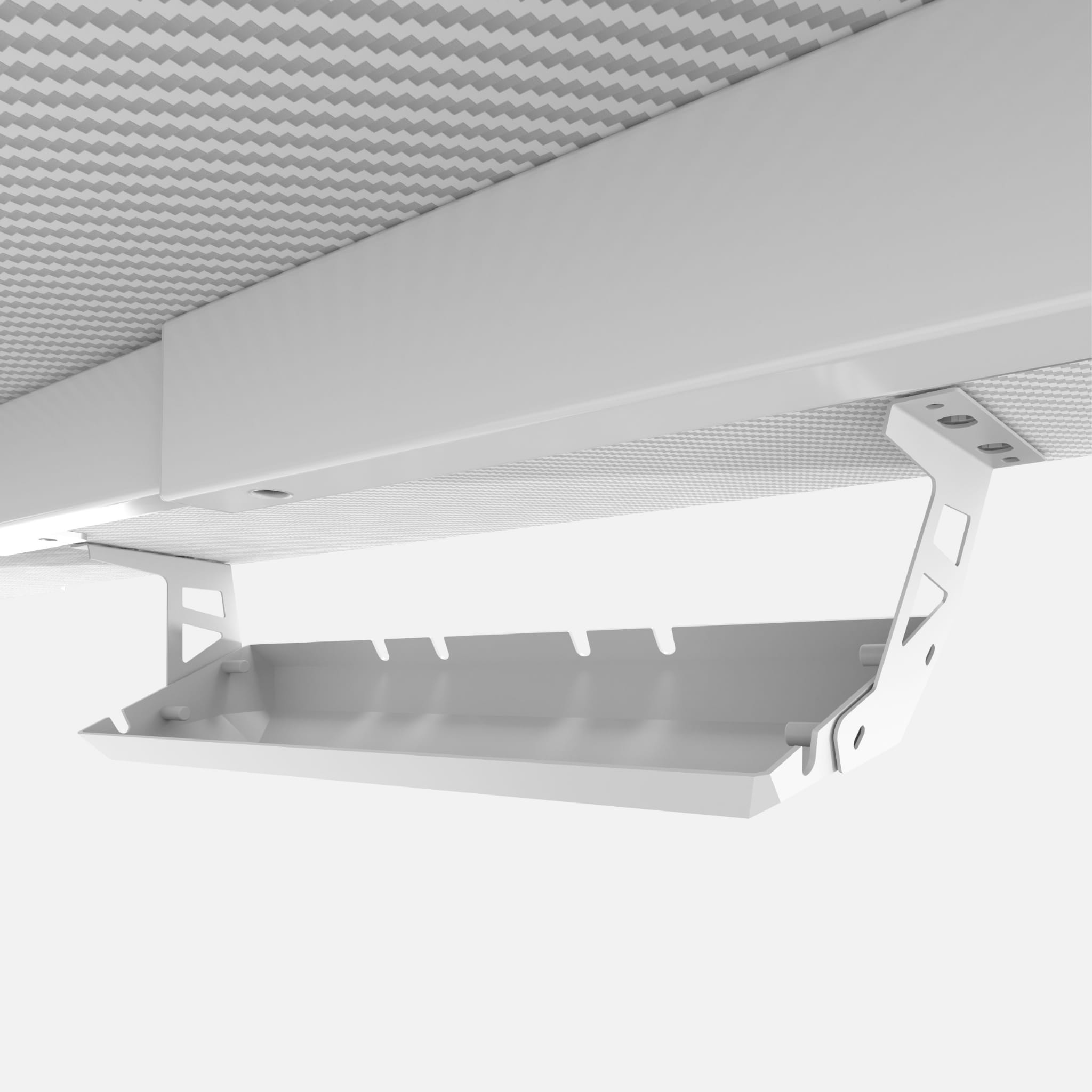 Biurko gamingowe Huzaro Hero 3.3 White RGB 140 cm