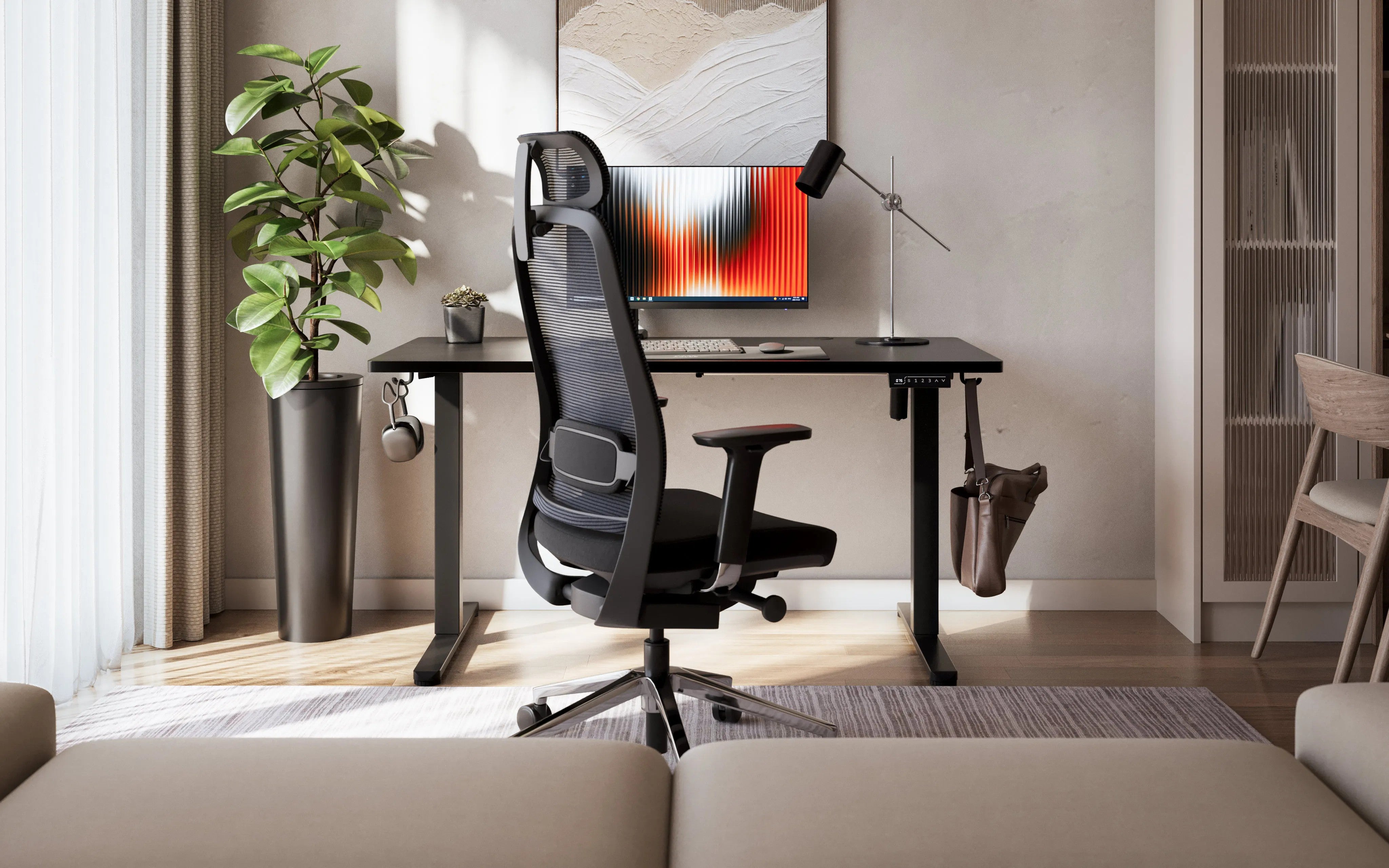 Biurko elektryczne Mark Adler Leader 7.3 Black 140 cm