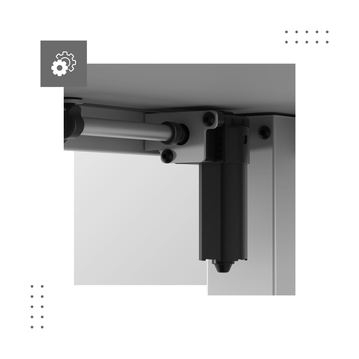 Biurko elektryczne Mark Adler Leader 7.4 White 140 cm