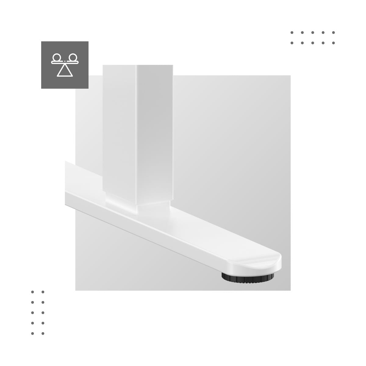 Biurko elektryczne Mark Adler Leader 7.4 White 140 cm