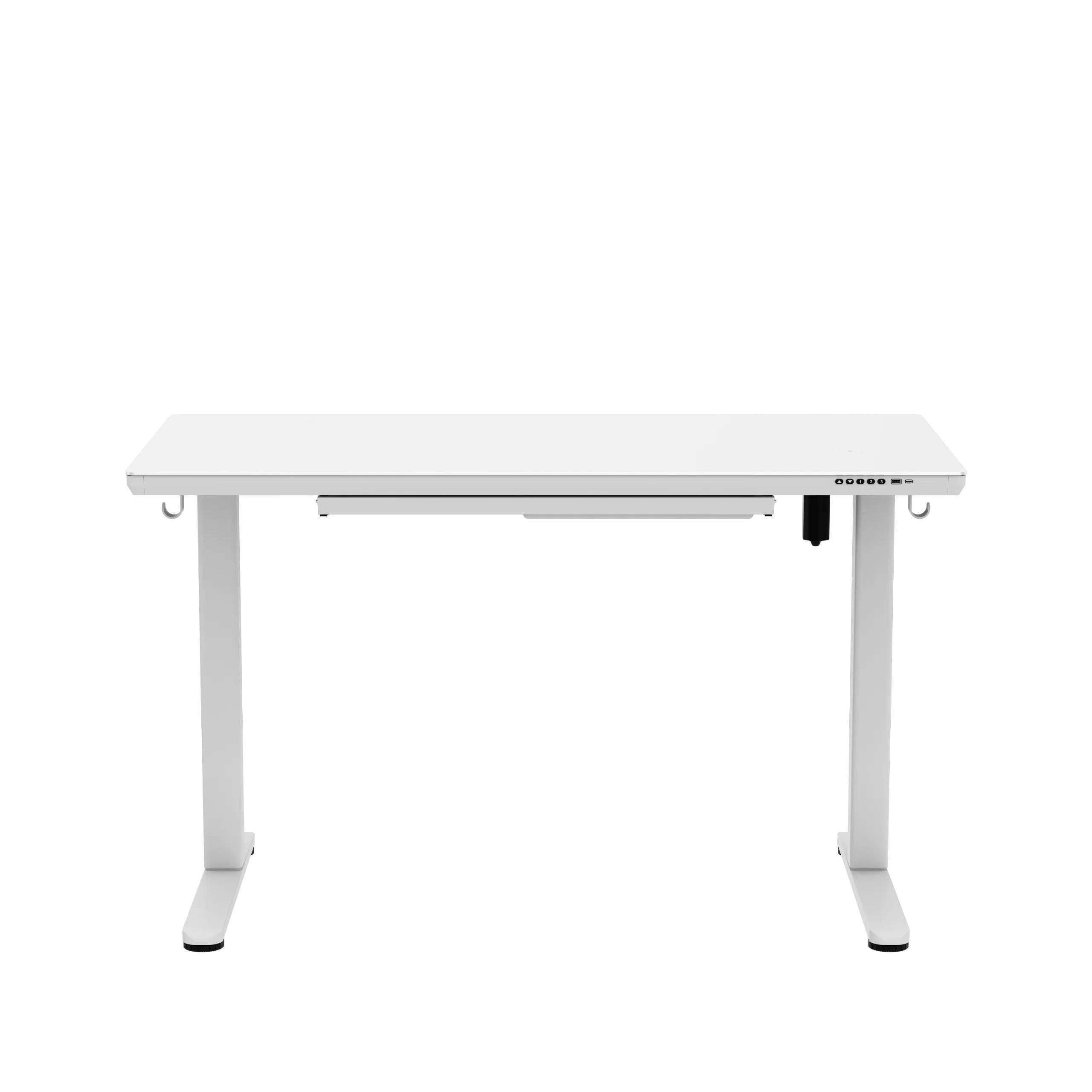 Biurko elektryczne ze szklanym blatem Mark Adler Leader 8.5 White