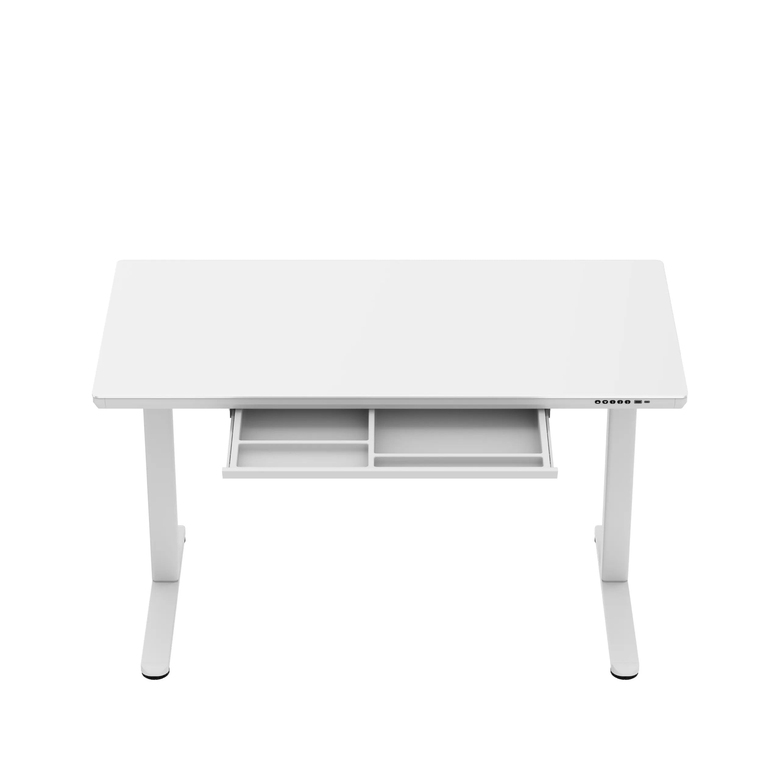 Biurko elektryczne ze szklanym blatem Mark Adler Leader 8.5 White