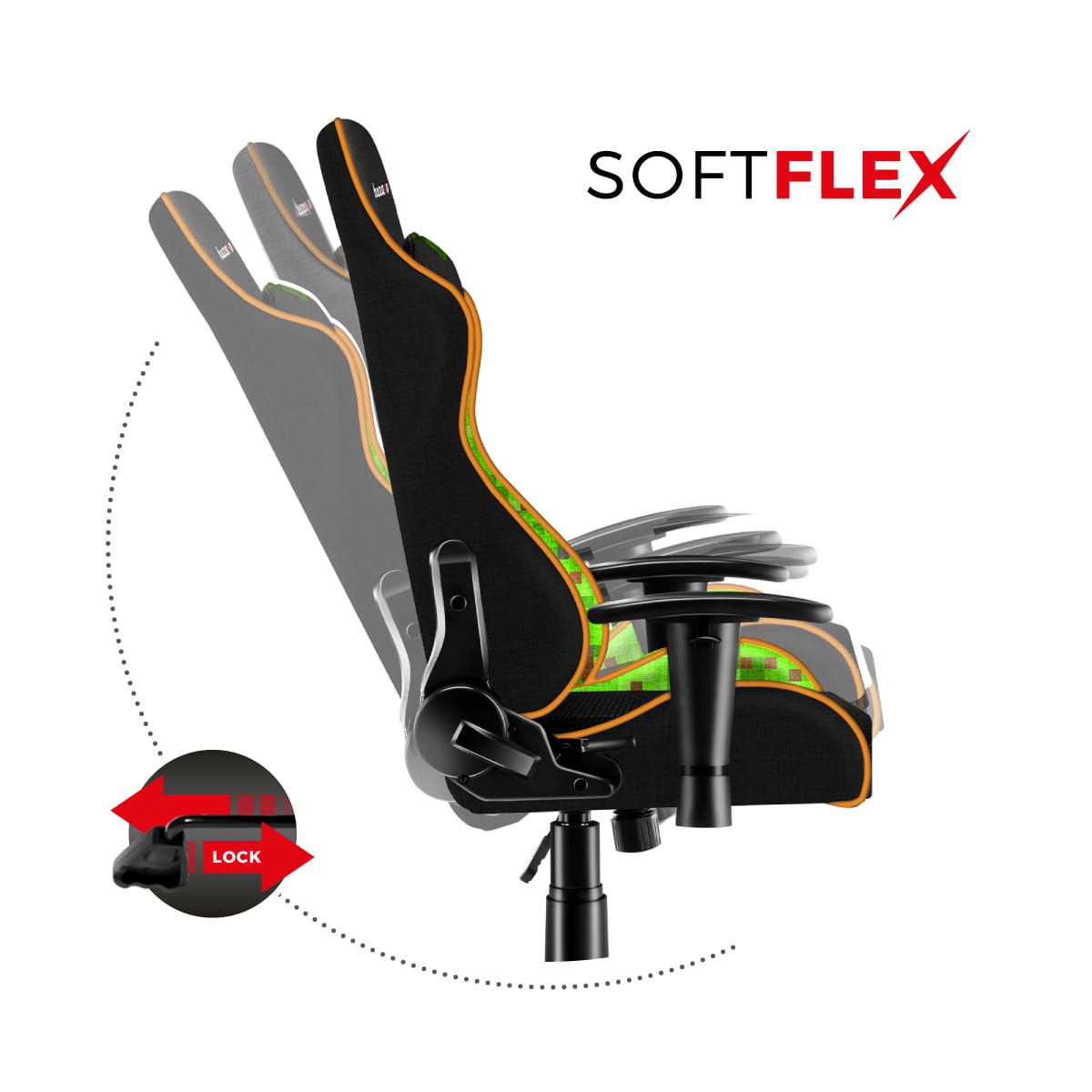 Fotel Gamingowy dla dziecka HUZARO RANGER 6.0 Pixel Mesh