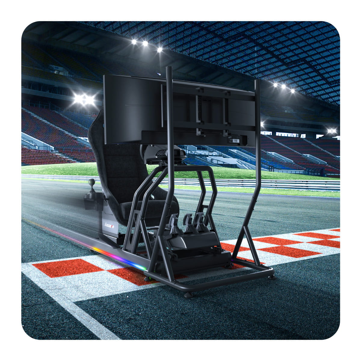 Stojak na telewizor Huzaro Speed 9.1 sim racing