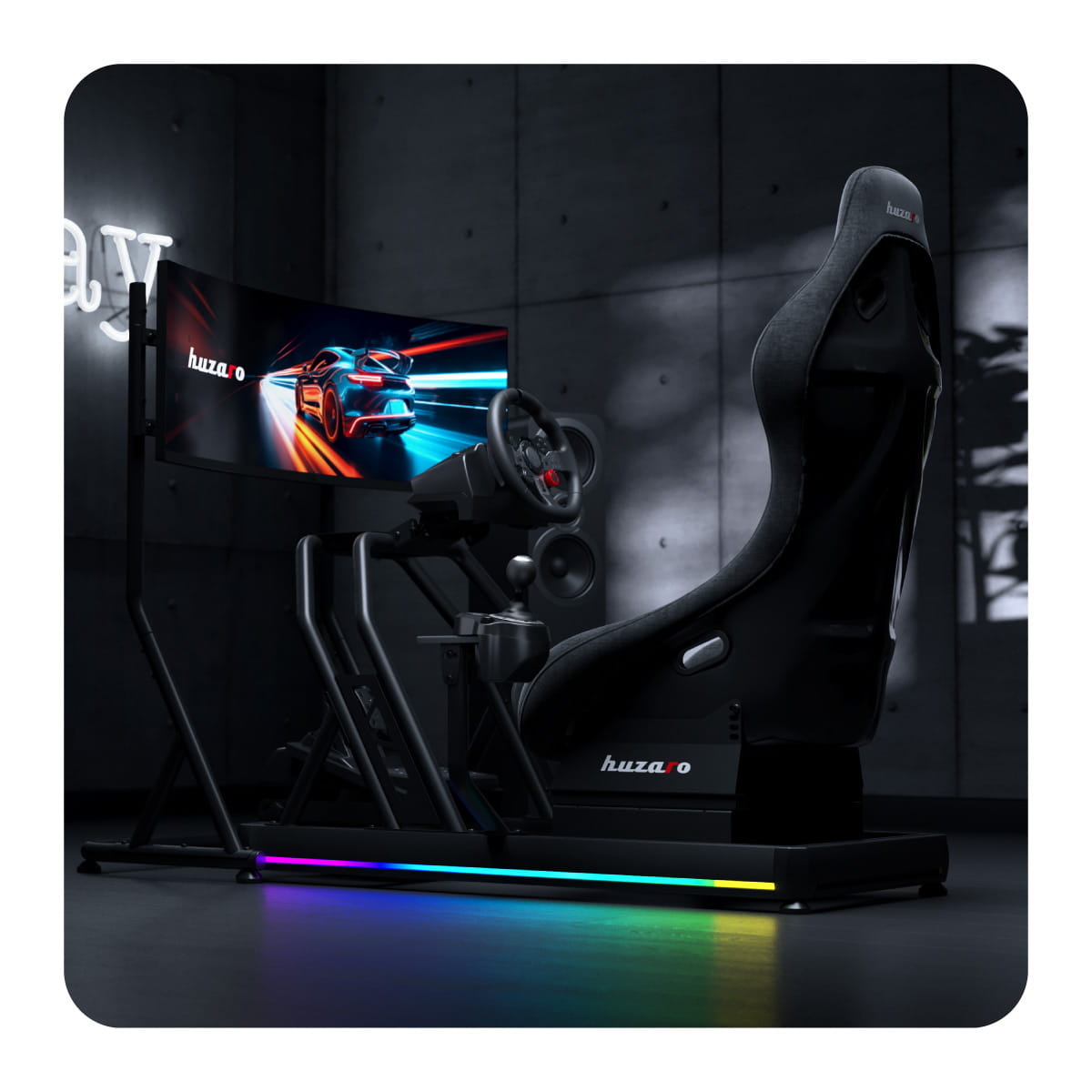 Stojak na telewizor Huzaro Speed 9.1 sim racing