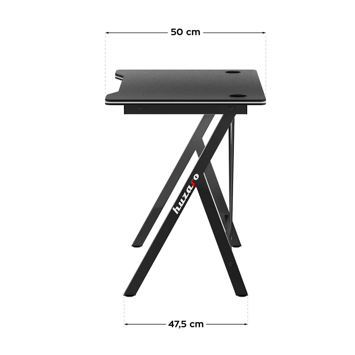 Biurko Gamingowe Huzaro Hero 1.4 Black 100 cm