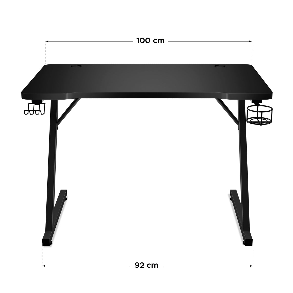 Huzaro Hero 1.8 Black 100 cm-es gamer íróasztal