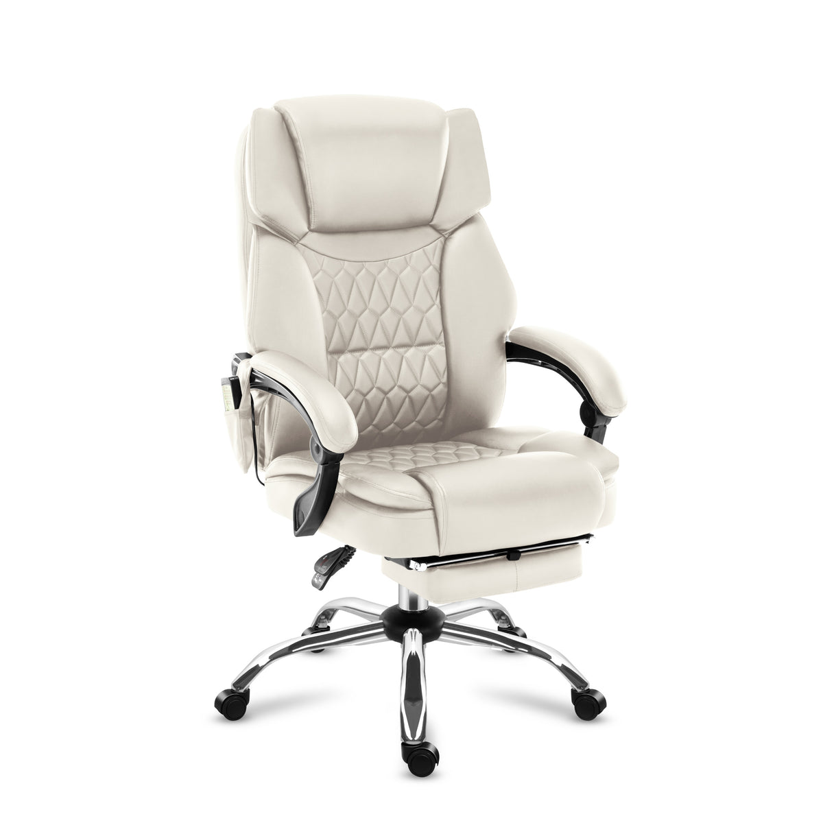 Mark Adler Boss 6.0 Beige masszázsfunkcióval és lábtartóval ellátott irodai szék