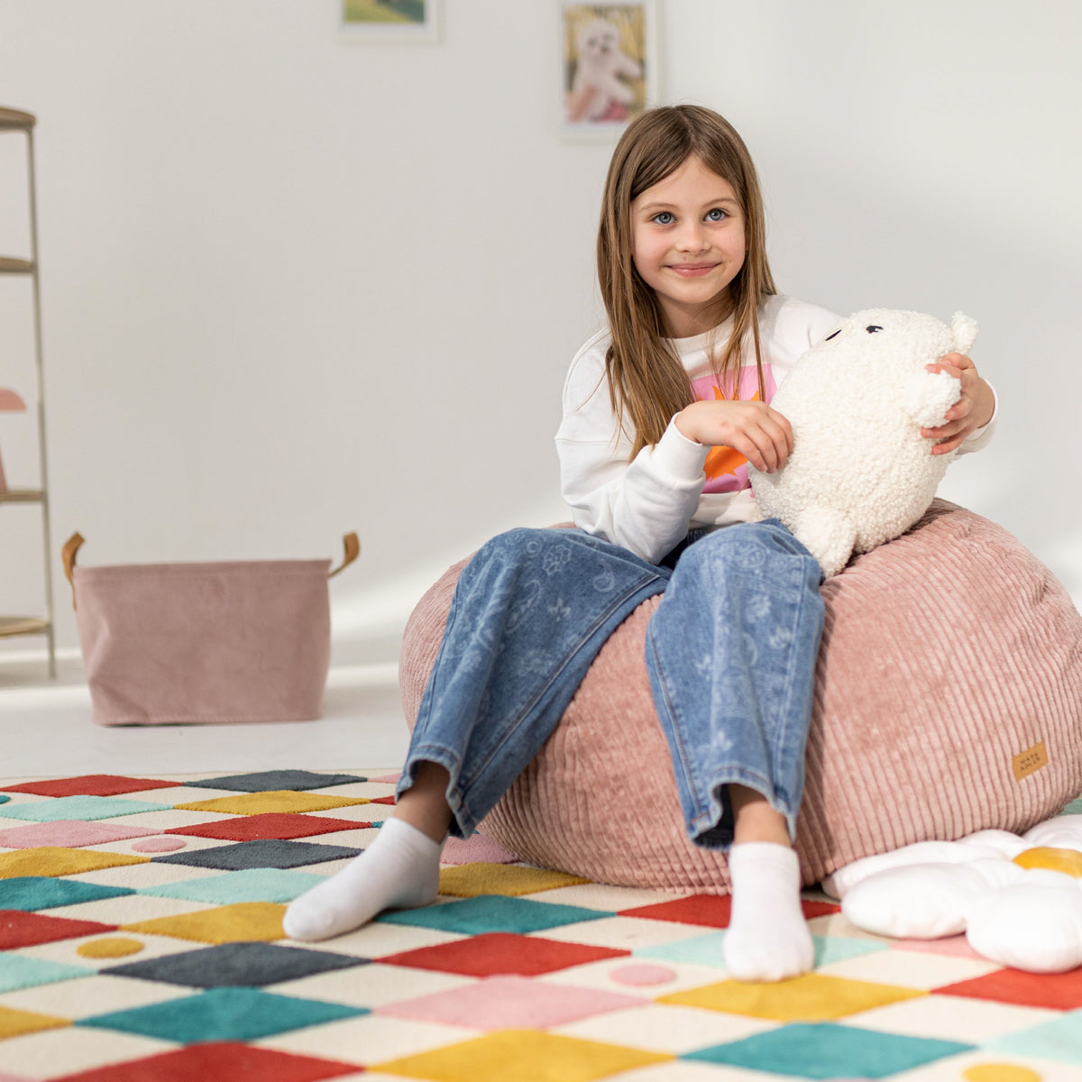 Mark Adler Comfy 1.0 Pink rózsaszín, kordbársony zsákpuff